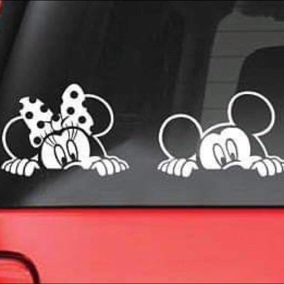 Disney Minnie Mouse Peek a Boo Sticker Car Decal - Picture 5 of 5